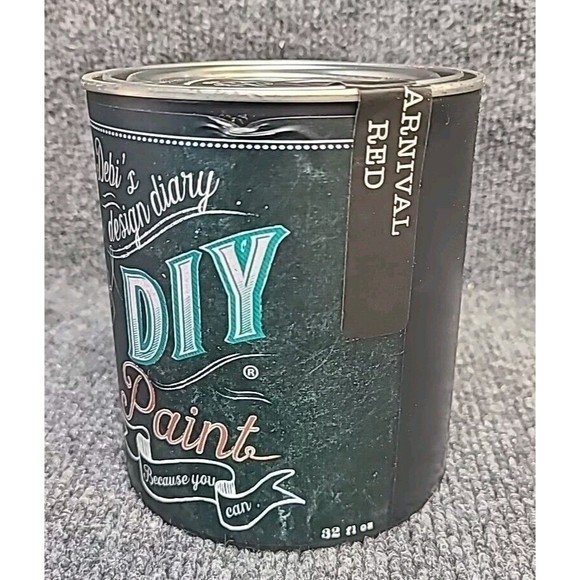NEW Debi's Design Diary DIY Paint in Carnival Red 32 fl oz Chalk Paint Quart - Picture 2 of 4